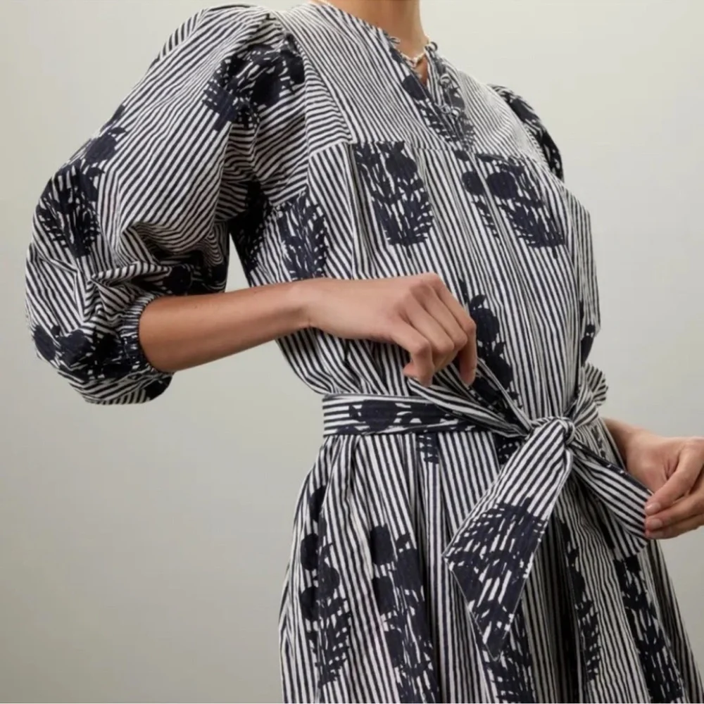 SZ Blockprints Aaron Dress Floral Boho NO BELT XS - Picture 3 of 10